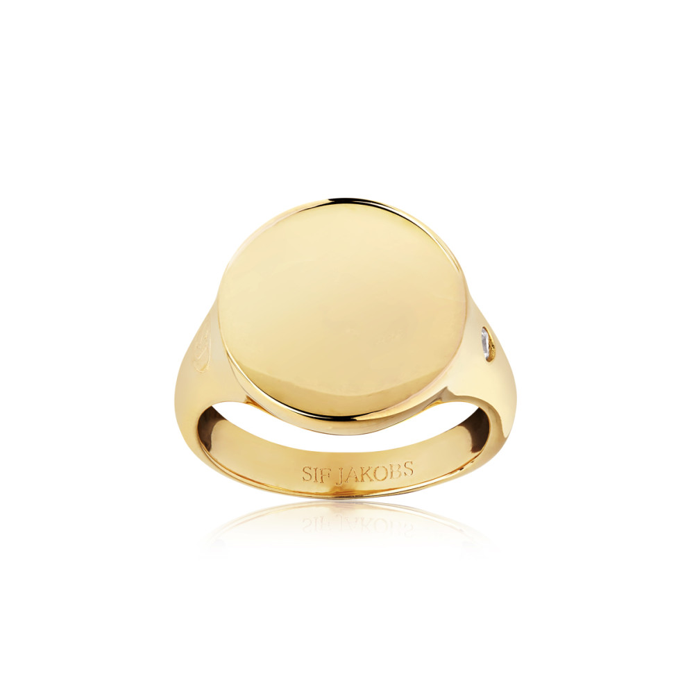 sif-jakobs-follina-sj-r1070-cz-yg-ring-gold-plated-glanzend-zirkonia