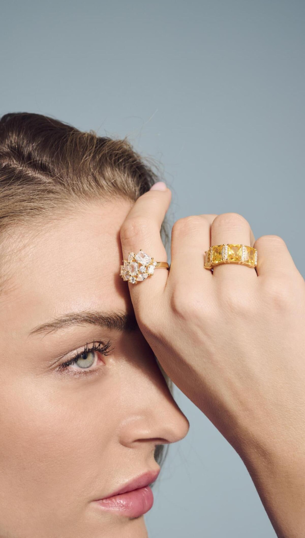 sif-jakobs-ivrea-sj-r12331-cz-yg-ring-gold-plated-zirkonia-cluster-glanzend