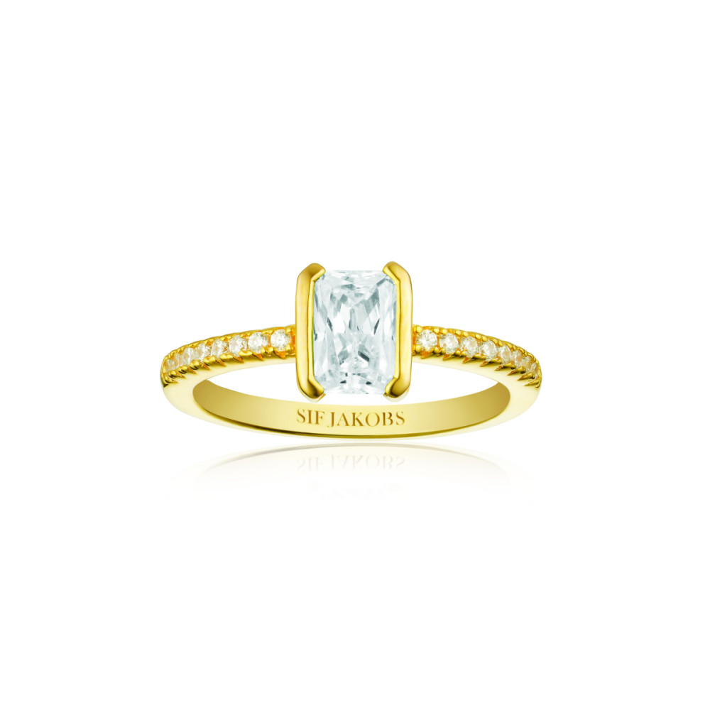 sif-jakobs-roccanova-sj-r42266-cz-yg-ring-gold-plated-zirkonia-rechthoek-6-6-mm-breedte