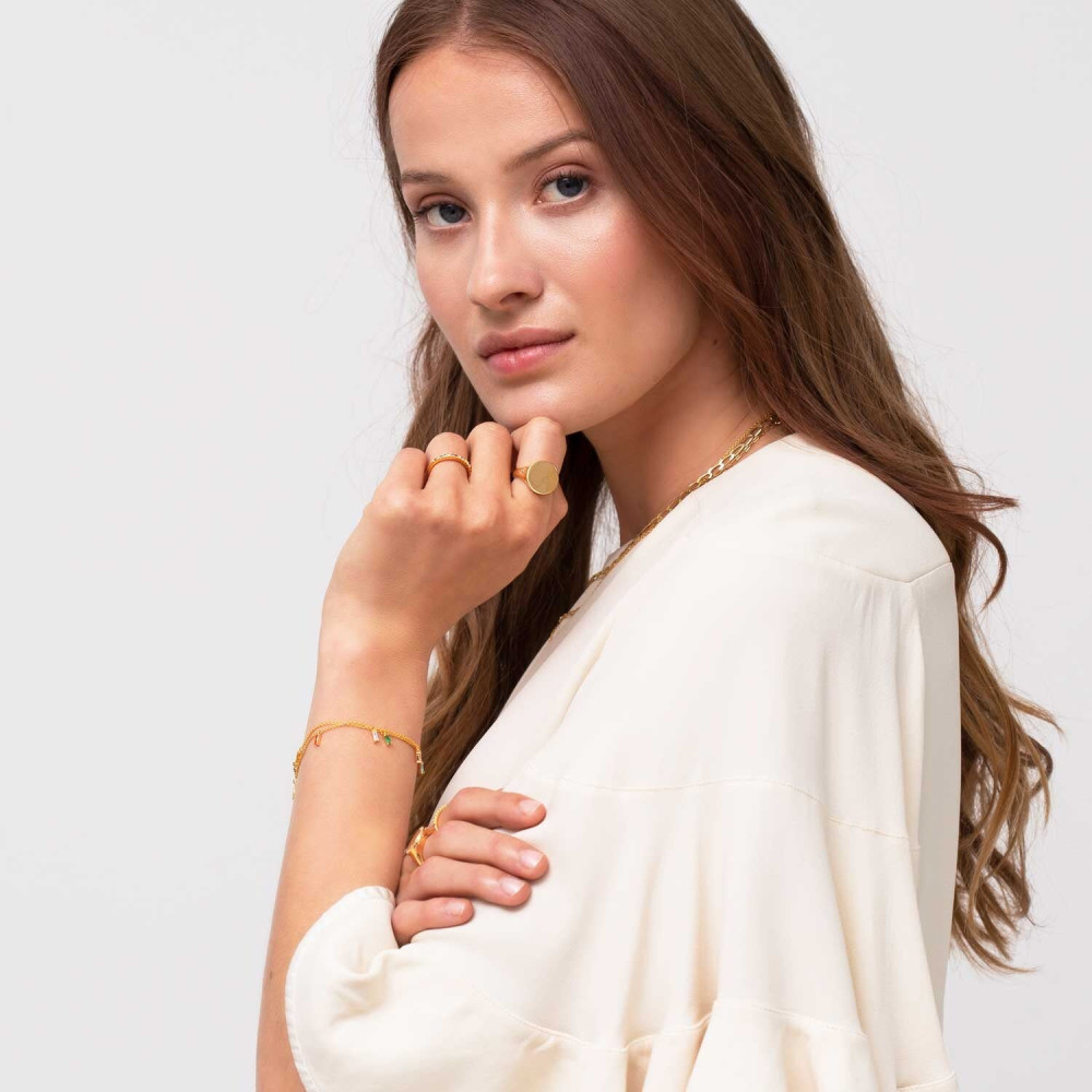 sif-jakobs-sj-b22028-xcz-sg-princess-collectie-vergulde-schakelarmband-met-kleurrijke-rechthoekige-zirkonia-s
