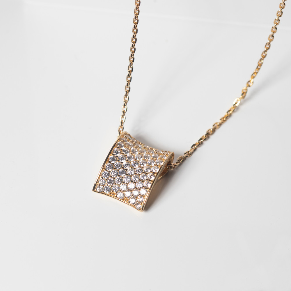 sif-jakobs-sj-p2391-cz-yg-ketting-met-hanger-gold-plated-zirkonia-rechthoek-11-mm-breedte-lengte-45-cm