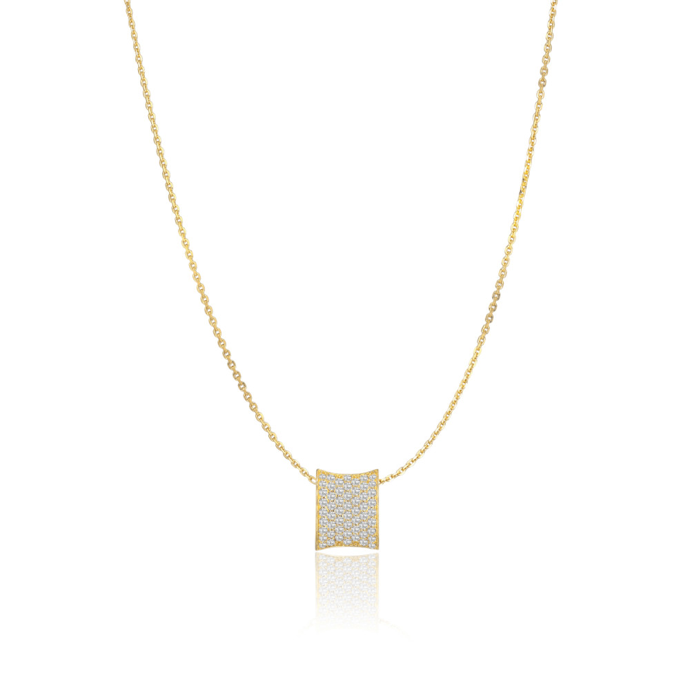 sif-jakobs-sj-p2391-cz-yg-ketting-met-hanger-gold-plated-zirkonia-rechthoek-11-mm-breedte-lengte-45-cm