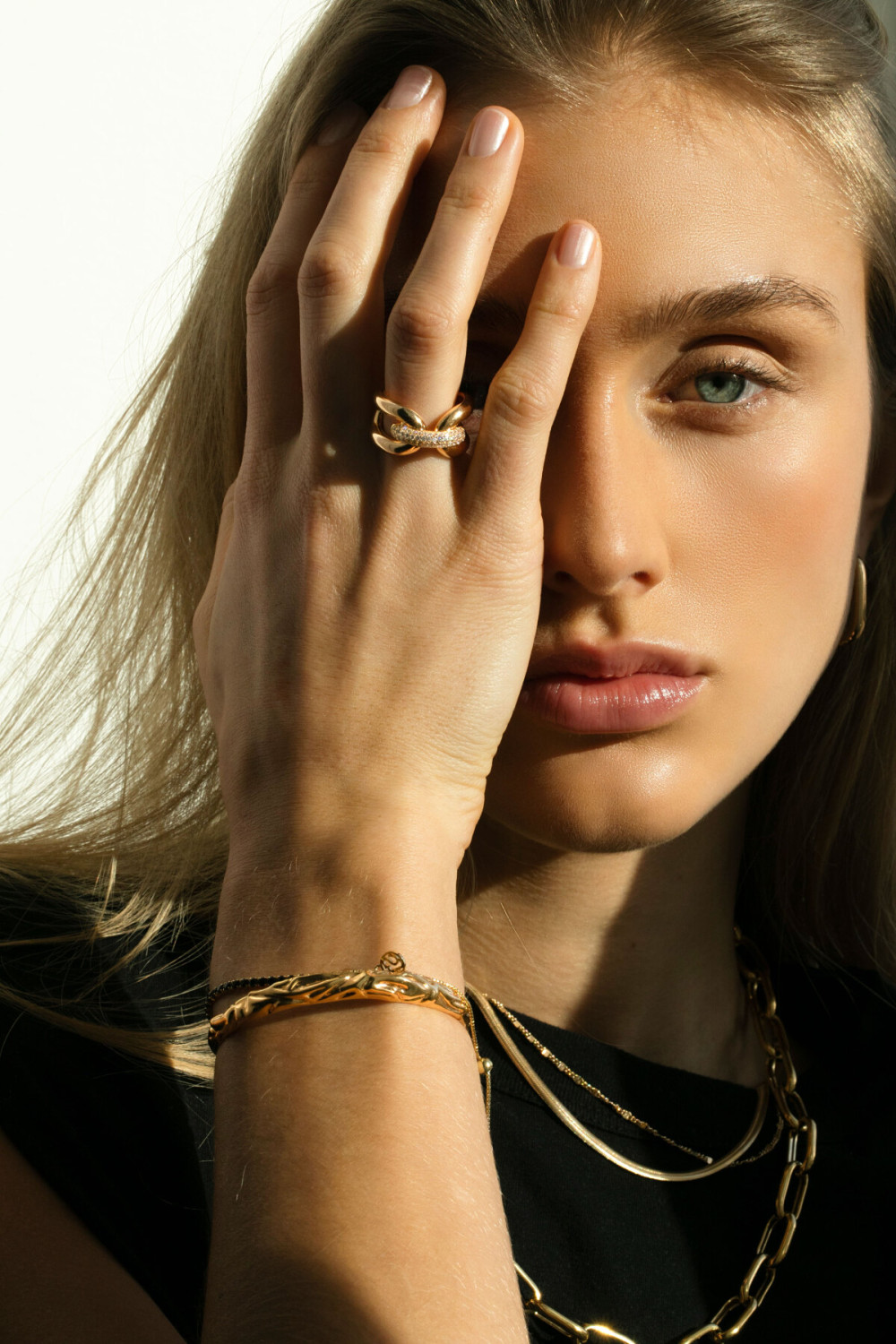 sif-jakobs-sj-r62016-cz-sg-follina-ring-gold-plated-gevlochten-zirkonia-4-mm-breedte