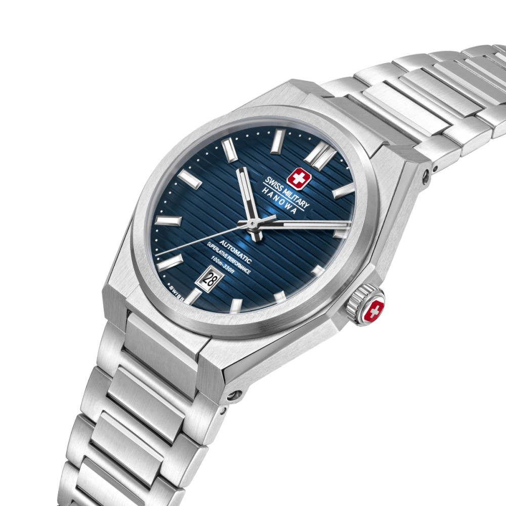 swiss-military-hanowa-avalanche-smwgl0006901-automatisch-horloge-blauwe-wijzerplaat-en-stalen-schakels