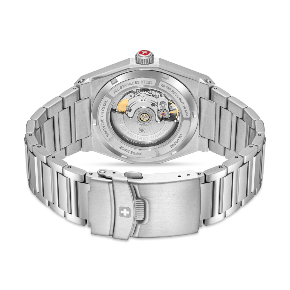 swiss-military-hanowa-avalanche-smwgl0006903-herenhorloge-grijs-zilverkleurig-automatisch-uurwerk-41-mm