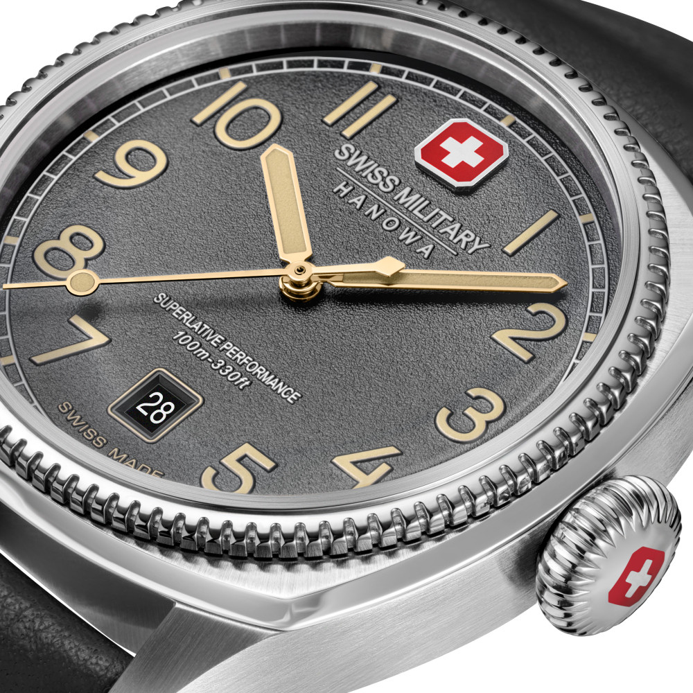swiss-military-hanowa-condor-smwgb0003702-herenhorloge-quarts-staal-leder-zilverkleurig-grijs-zwart-41-mm