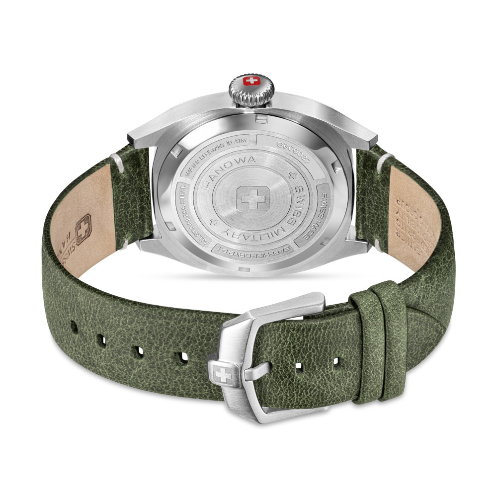 swiss-military-hanowa-condor-smwgb0003703-horloge-met-groene-leren-band-en-zwarte-wijzerplaat