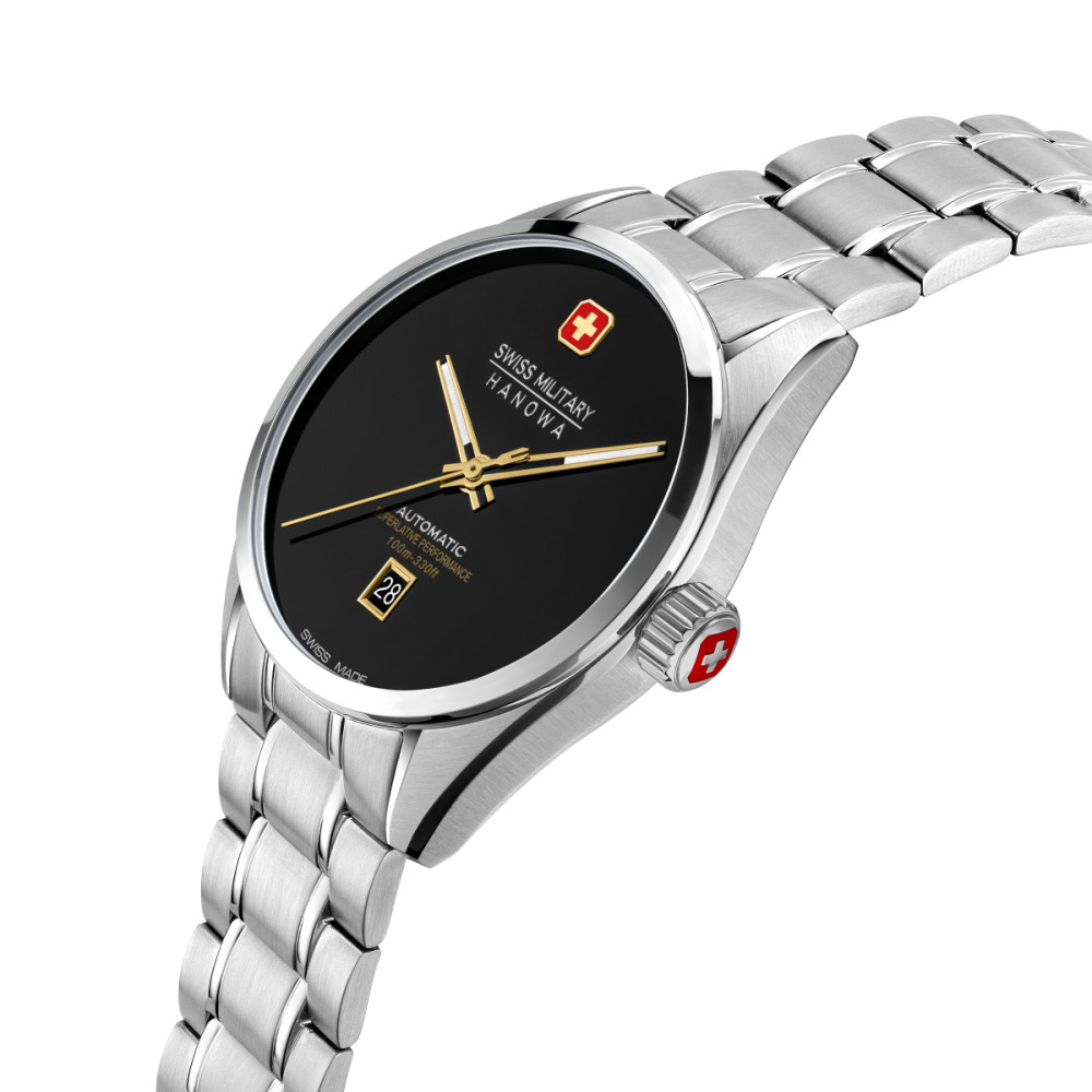 swiss-military-hanowa-majestic-pioneer-smwgl0006204-horloge-zwart-zilverkleurig-automatisch-41-mm