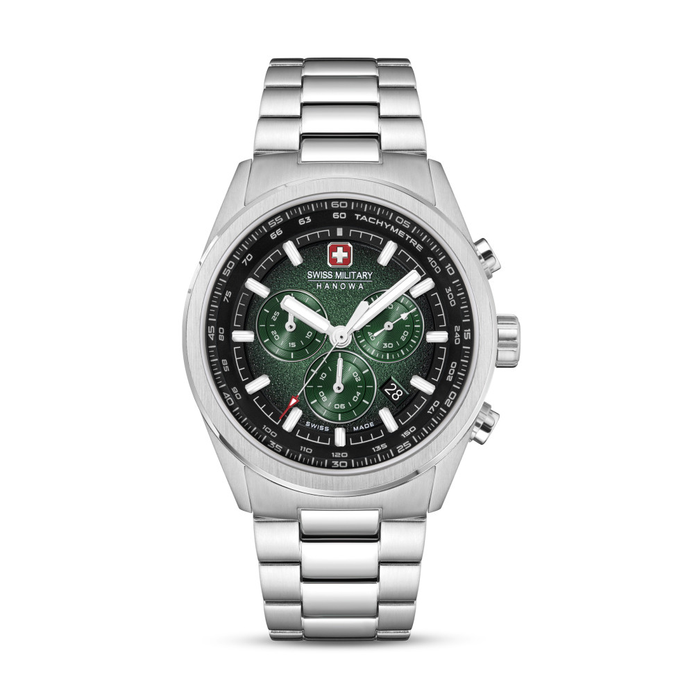 swiss-military-hanowa-navalus-pro-smwgi0004206-chronograaf-horloge-staal-zilverkleurig-groen-zwart-42-mm