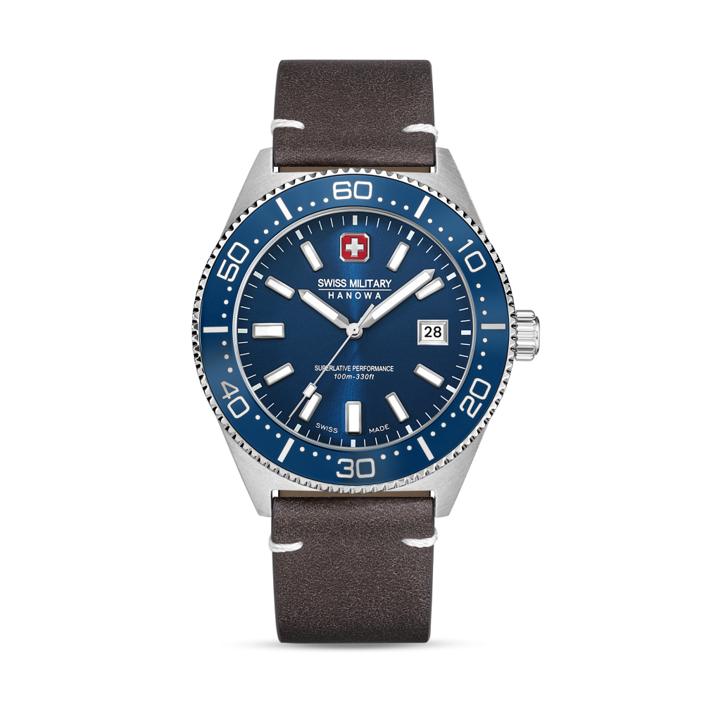 swiss-military-hanowa-nomad-smwgb0004902-set-herenhorloge-staal-zilverkleurig-met-3-verschillende-banden-43-mm