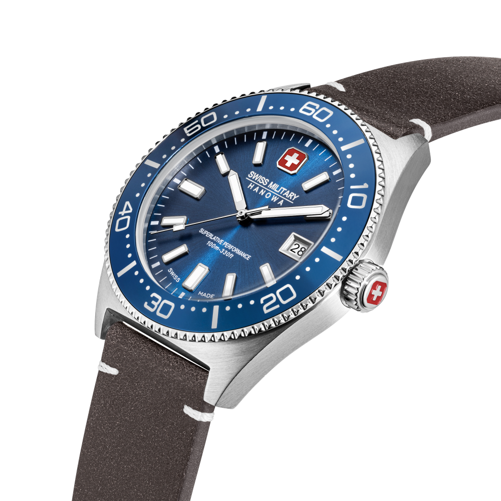 swiss-military-hanowa-nomad-smwgb0004902-set-herenhorloge-staal-zilverkleurig-met-3-verschillende-banden-43-mm