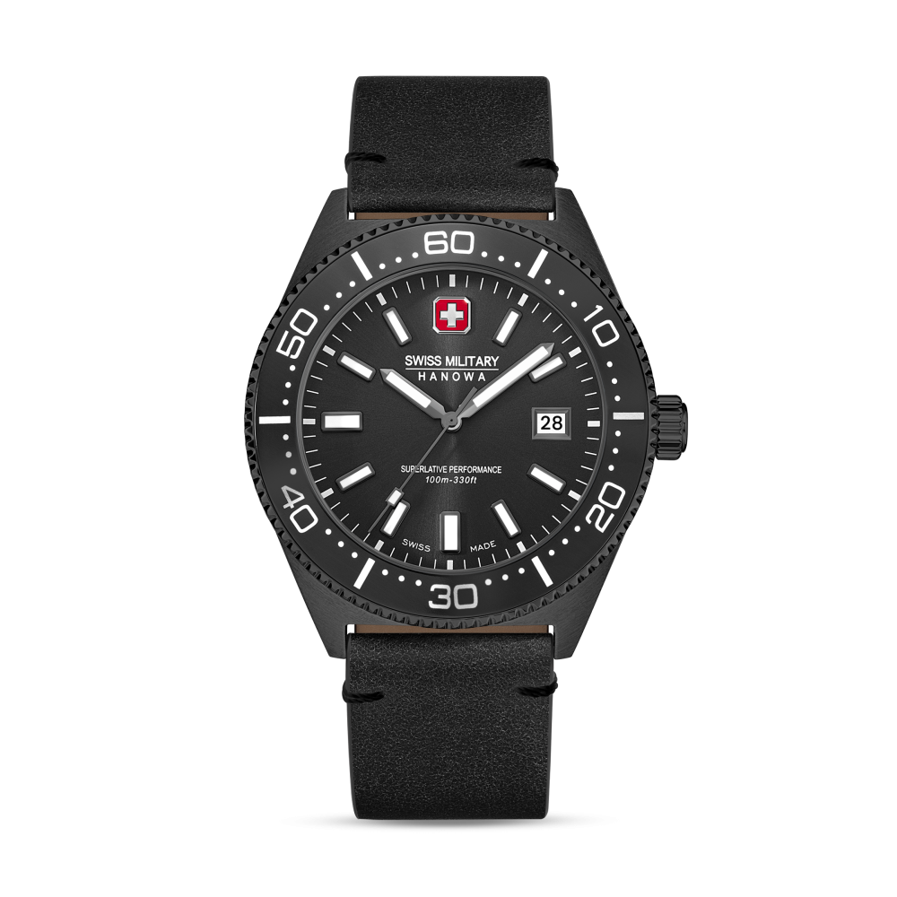 swiss-military-hanowa-nomad-smwgb0004940-set-horloge-staal-met-drie-horlogebanden-zwart-grijs-bruin-43-mm