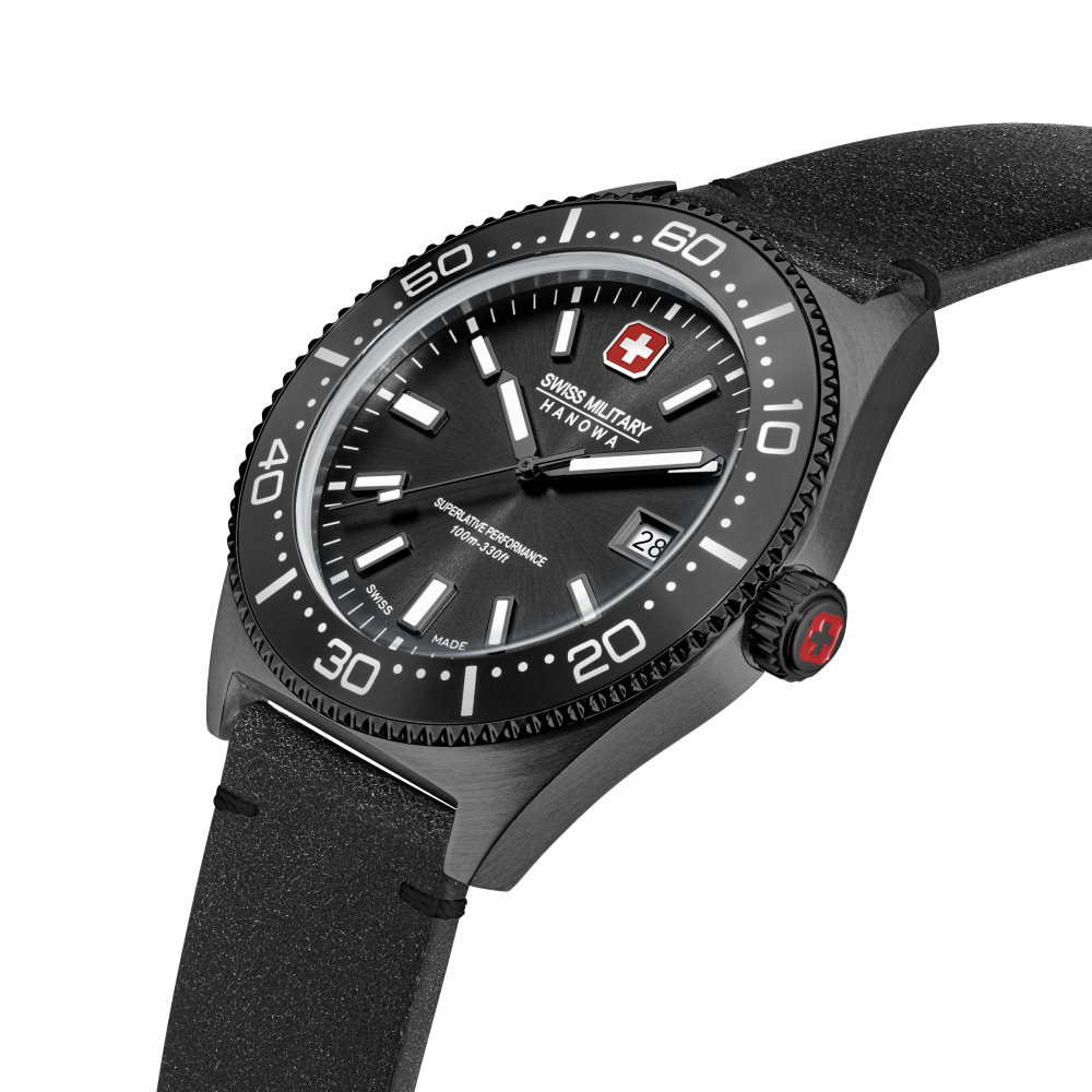 swiss-military-hanowa-nomad-smwgb0004940-set-horloge-staal-met-drie-horlogebanden-zwart-grijs-bruin-43-mm