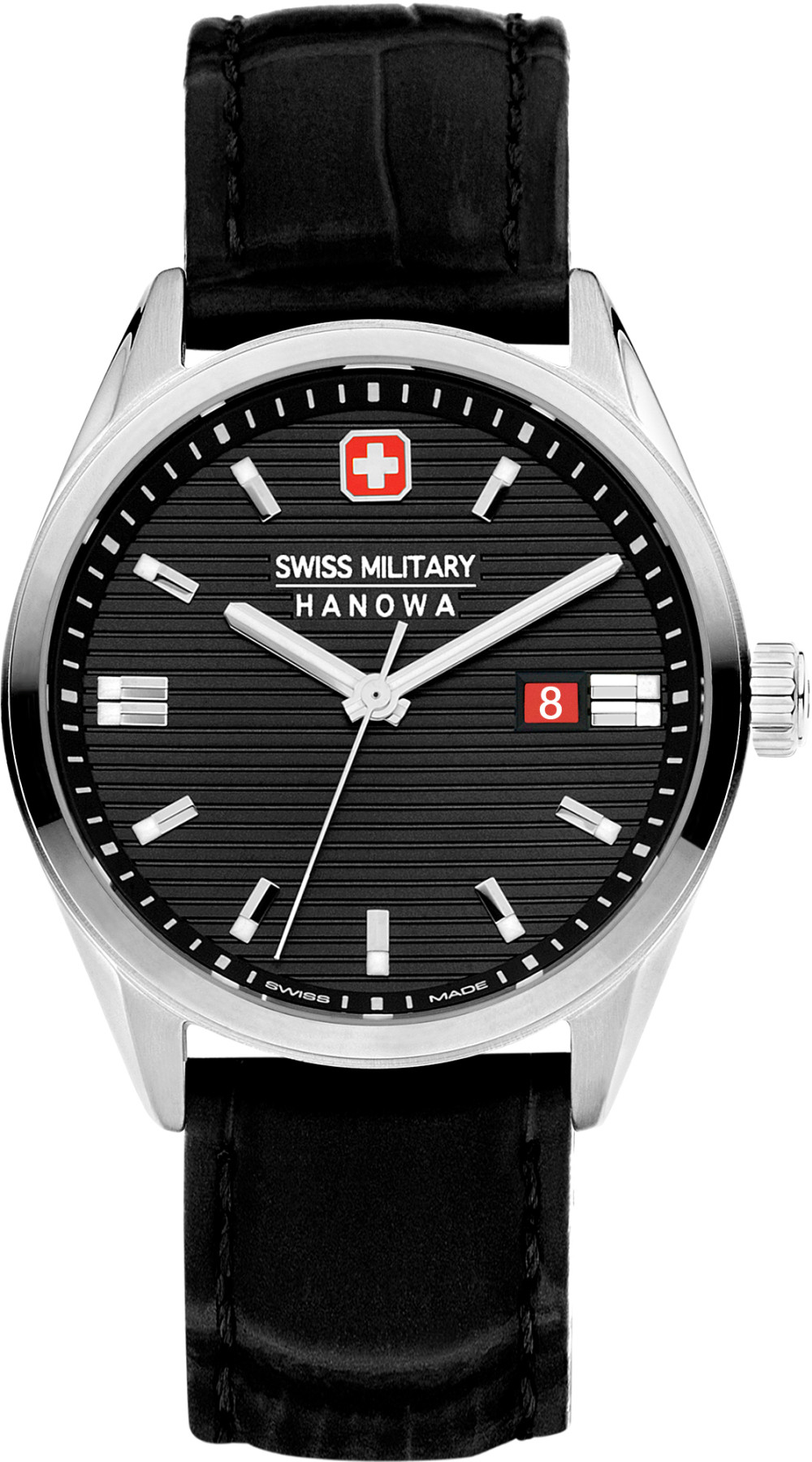 swiss-military-hanowa-roadrunner-smwgb2200104-chronograaf-staal-zilverkleurig-zwart-40-mm