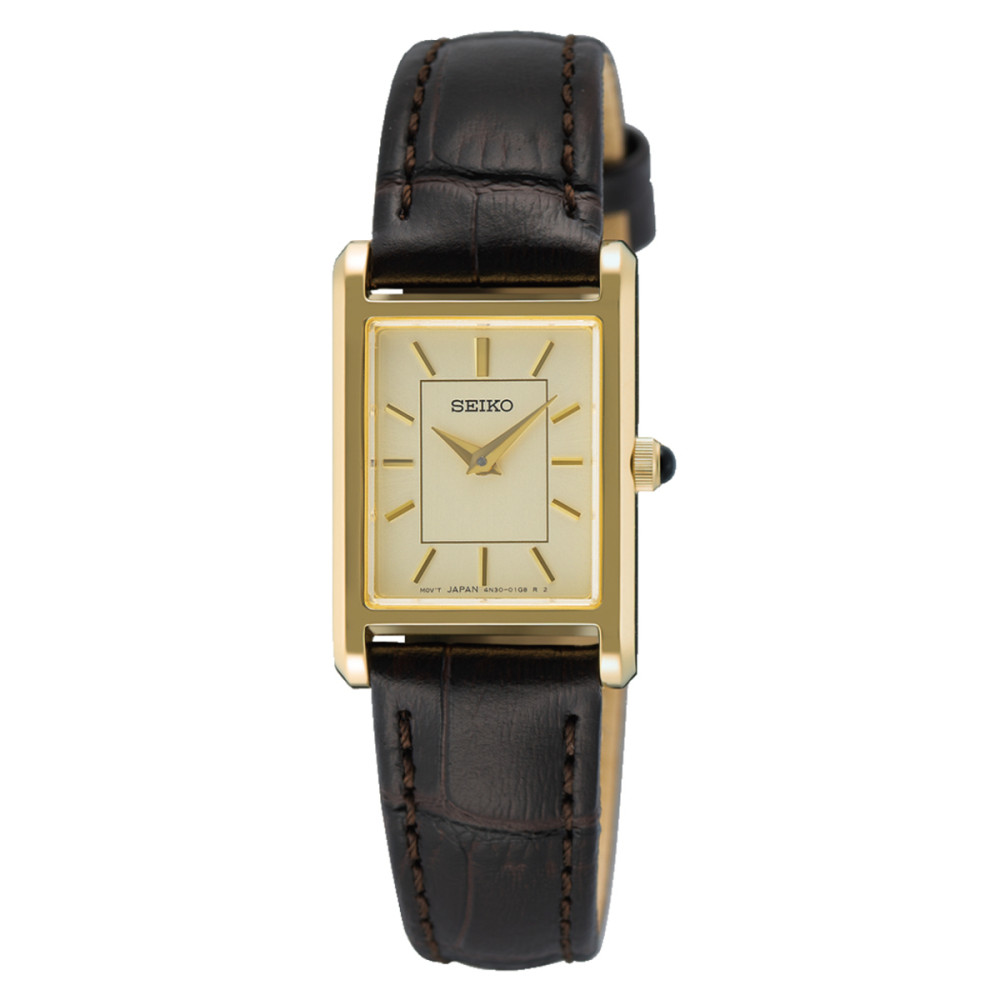 seiko-swr110p1-dameshorloge-met-goudkleurige-wijzerplaat-en-krokodillenleren-band