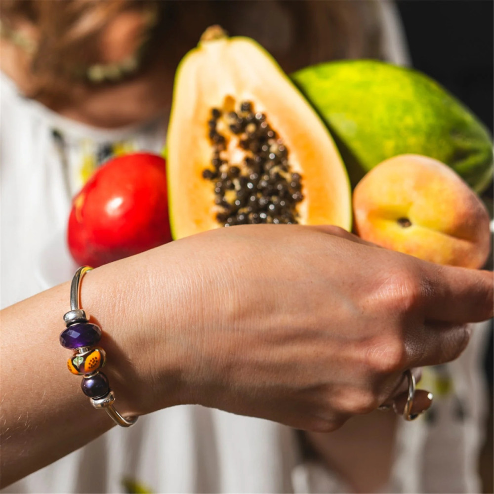 trollbeads-tglbe-20482-papaja-kraal-glas-oranje-paars-groen-zilveren-kern-special-edition