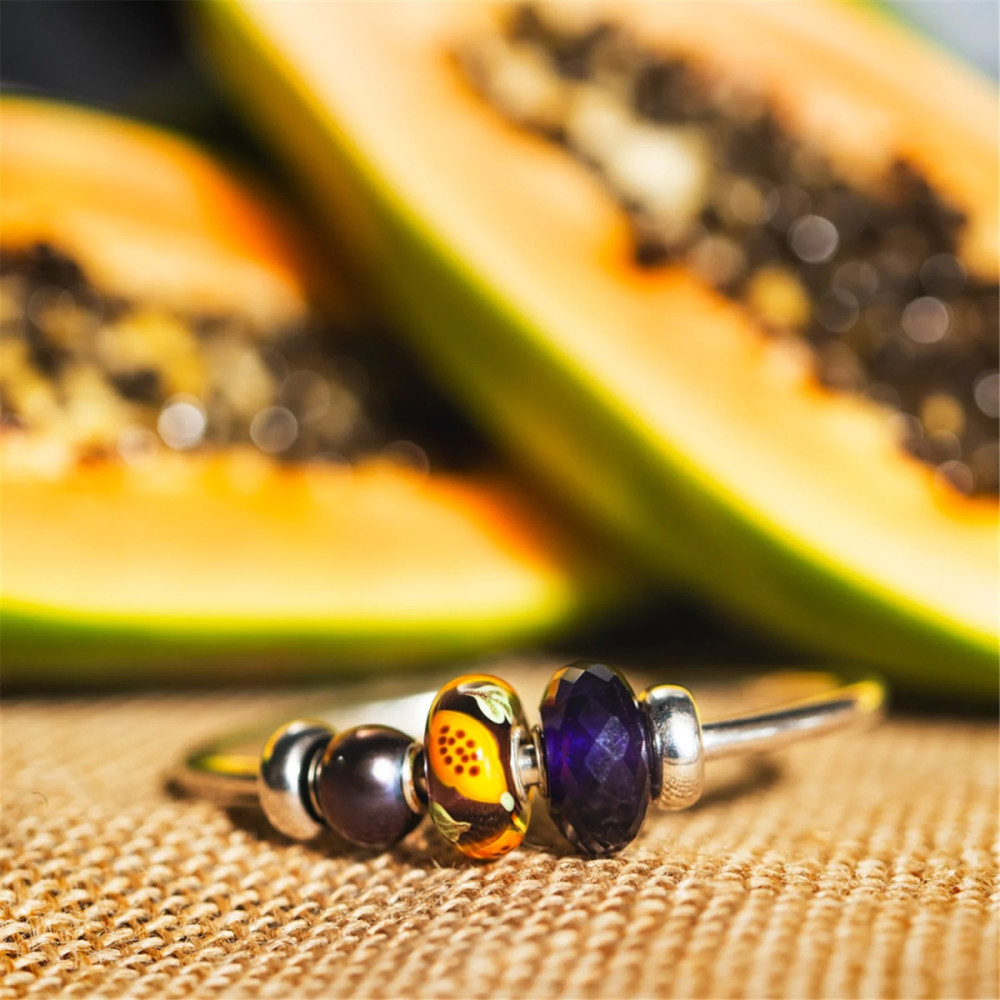 trollbeads-tglbe-20482-papaja-kraal-glas-oranje-paars-groen-zilveren-kern-special-edition