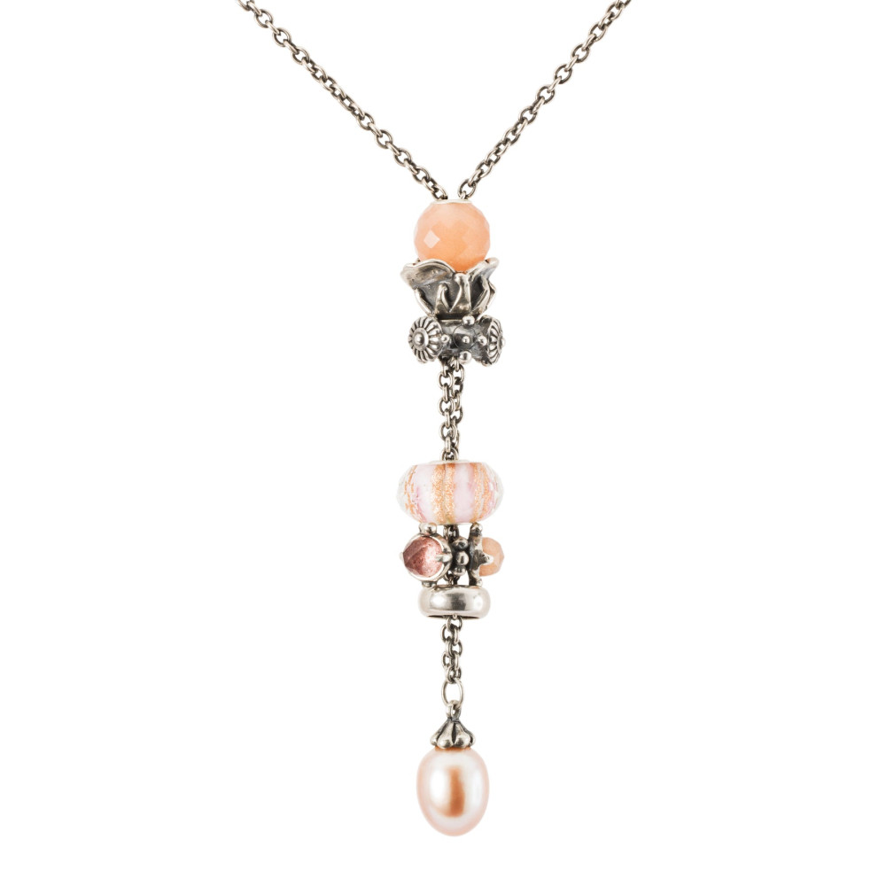 trollbeads-tglbe-30100-kraal-roze-melodie-zilver-glas