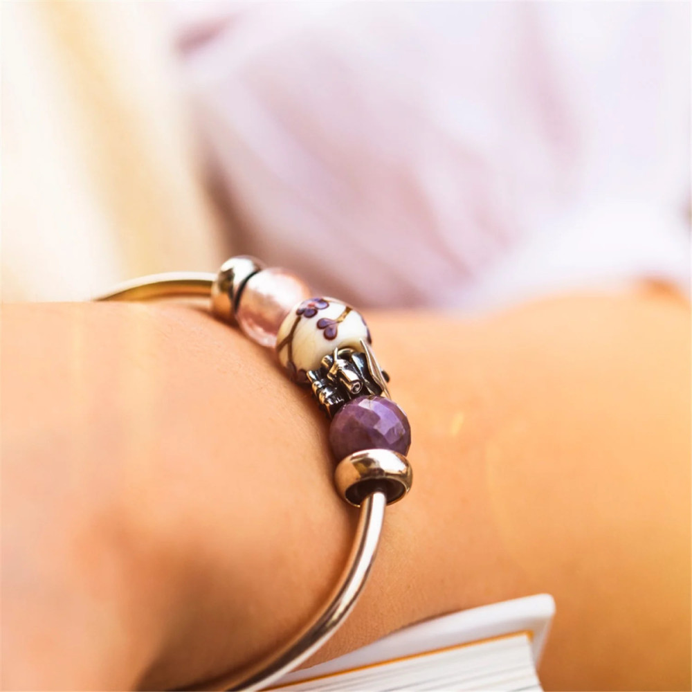 trollbeads-tglbe-30199-stedelijk-ritme-bedel-glas-zilver-bloemen-bruin-paars-special-edition