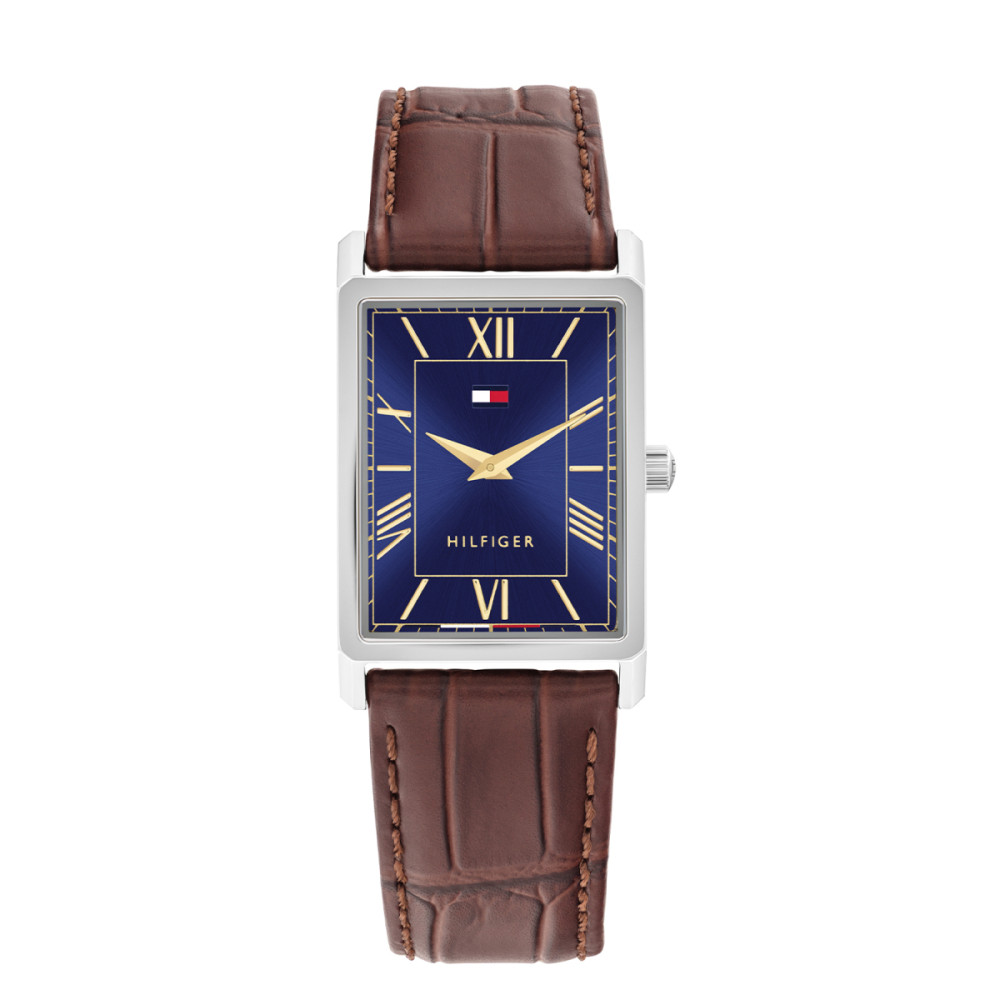 tommy-hilfiger-ben-th1710771-herenhorloge-rechthoek-stalen-kast-bruin-leer-blauwe-wijzerplaat-40-mm