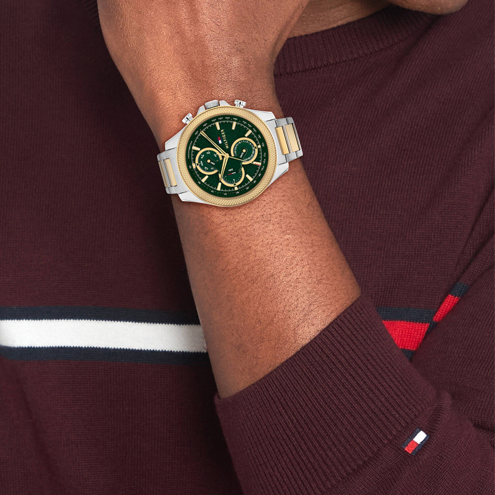 tommy-hilfiger-clark-th1792079-chronograaf-herenhorloge-met-groene-wijzerplaat-diameter-46-mm
