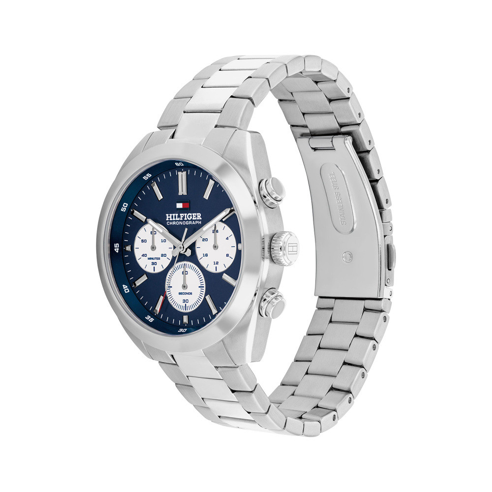 tommy-hilfiger-hudson-th1710722-quartz-herenhorloge-zilverkleurig-en-blauw-o-40-mm