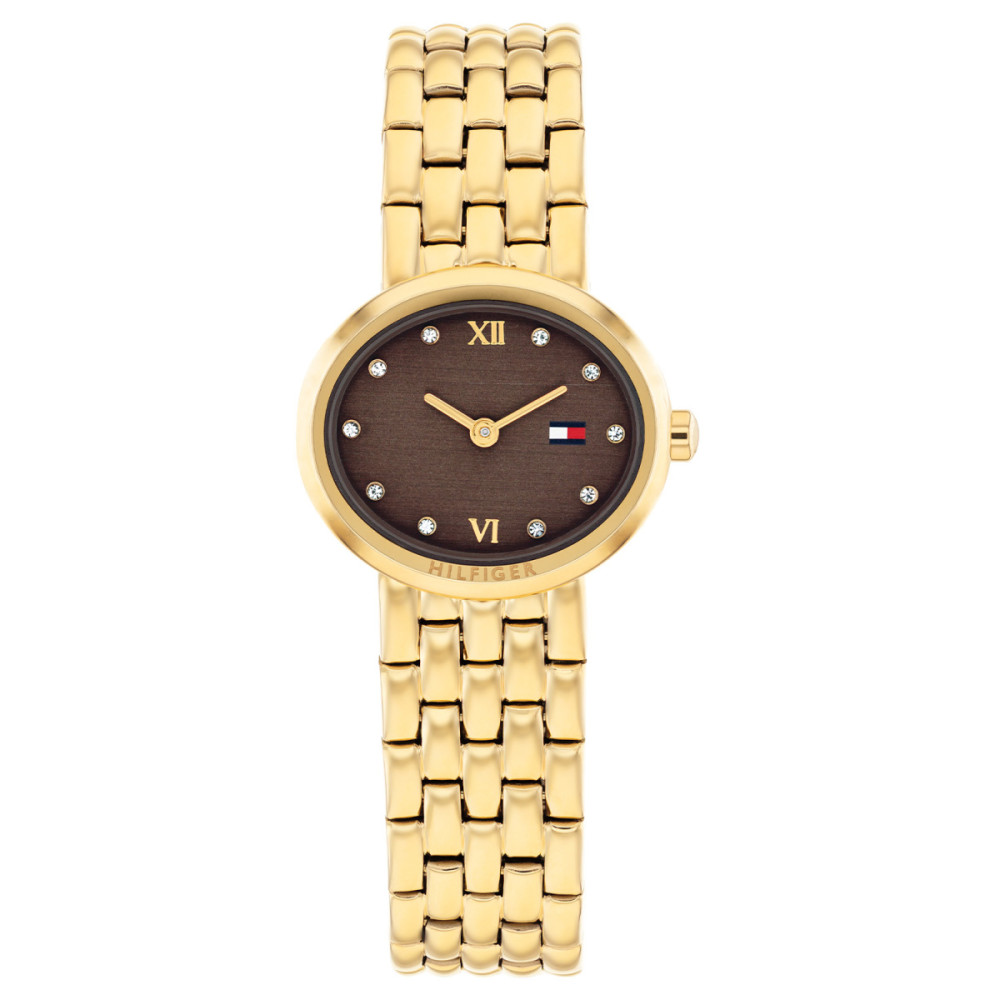 tommy-hilfiger-moira-th1782844-goudkleurig-dameshorloge-met-bruine-wijzerplaat-en-schakelband