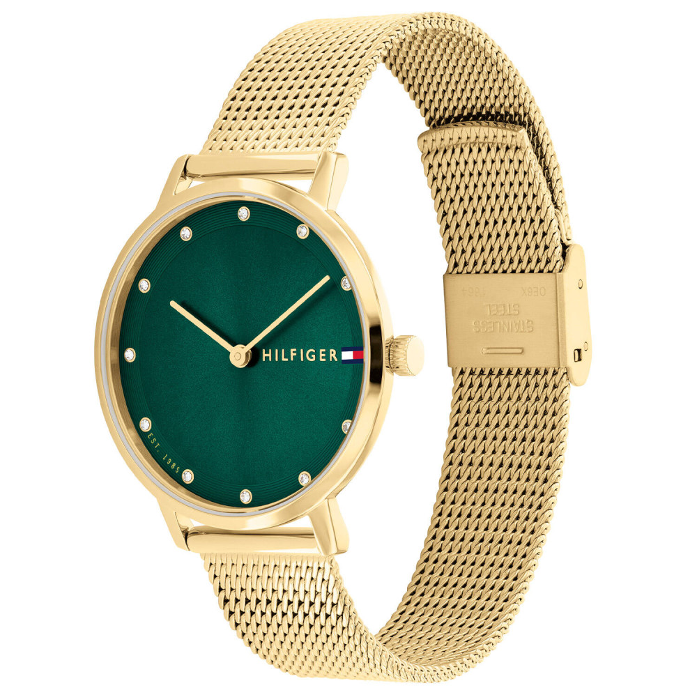 tommy-hilfiger-pippa-th1782668-goudkleurig-dameshorloge-met-groene-wijzerplaat-diameter-34-mm