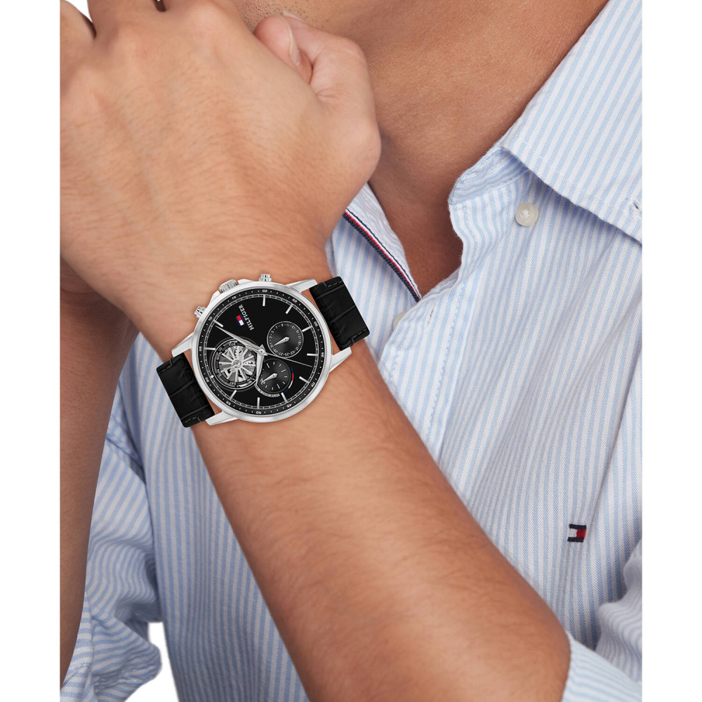 tommy-hilfiger-stewart-th1710605-klassiek-chronograaf-herenhorloge-met-leren-band-zwart-diameter-44-mm
