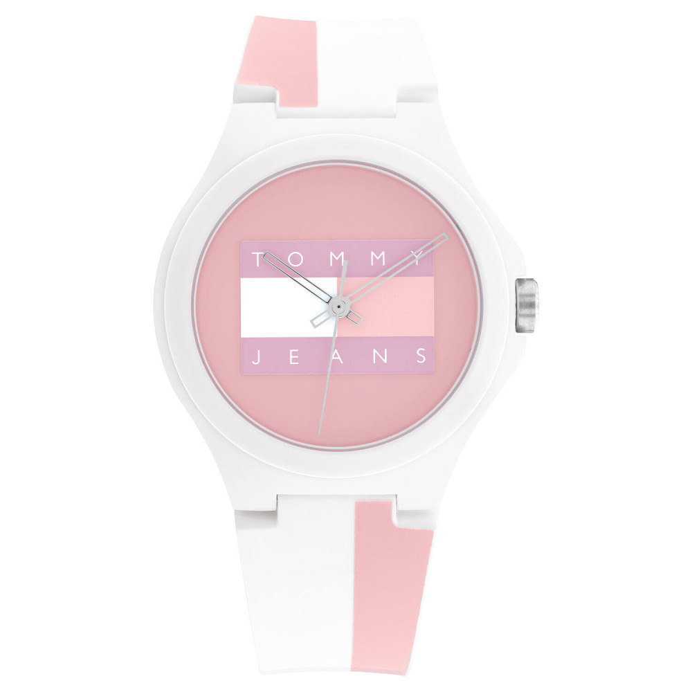 tommy-hilfiger-tommy-jeans-th1720026-stijlvol-dameshorloge-met-roze-wijzerplaat-en-witte-siliconen-band-diameter-40-mm