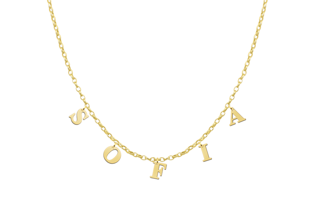 names4ever-vnk65-goud-op-zilver-ketting-met-hanger-gold-plated-lengte-verstelbaar-39-42-cm