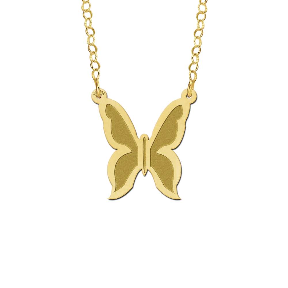 14-karaat-gouden-ketting-met-vlinder-hanger-42-cm