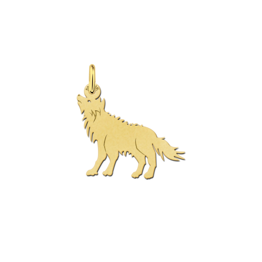 14-karaat-gouden-wolf-hanger