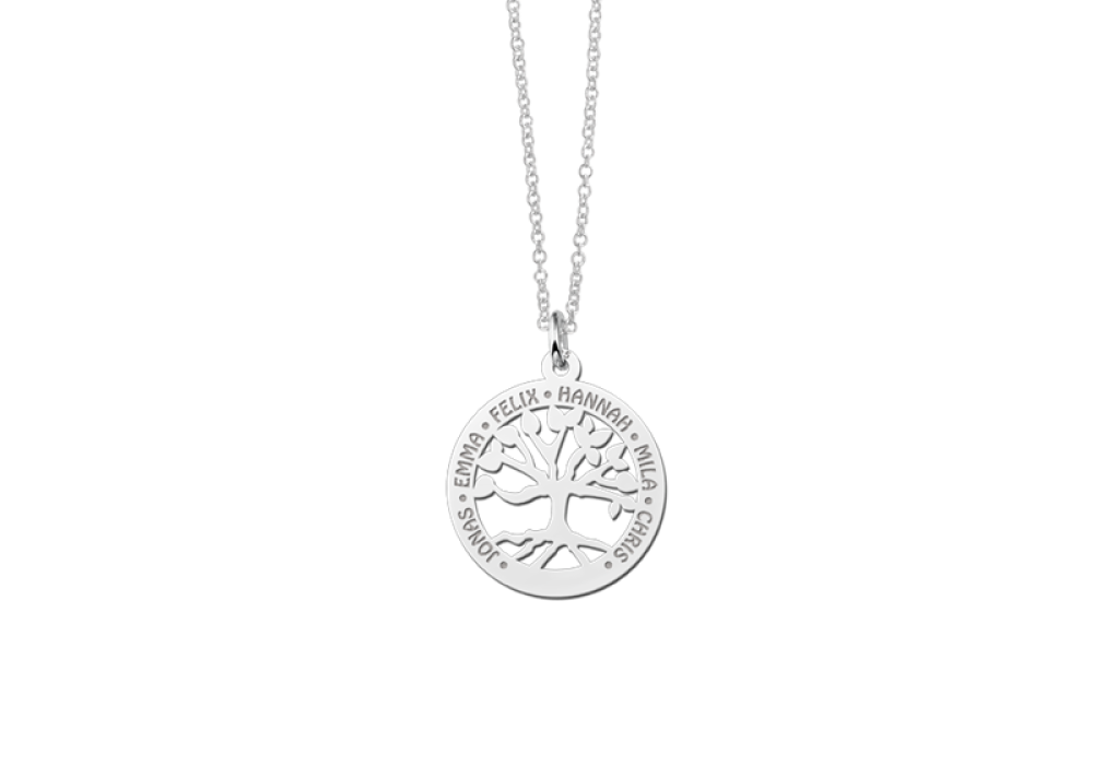 names4ever-zilveren-familiehanger-stamboom-en-namen-diameter-20-mm