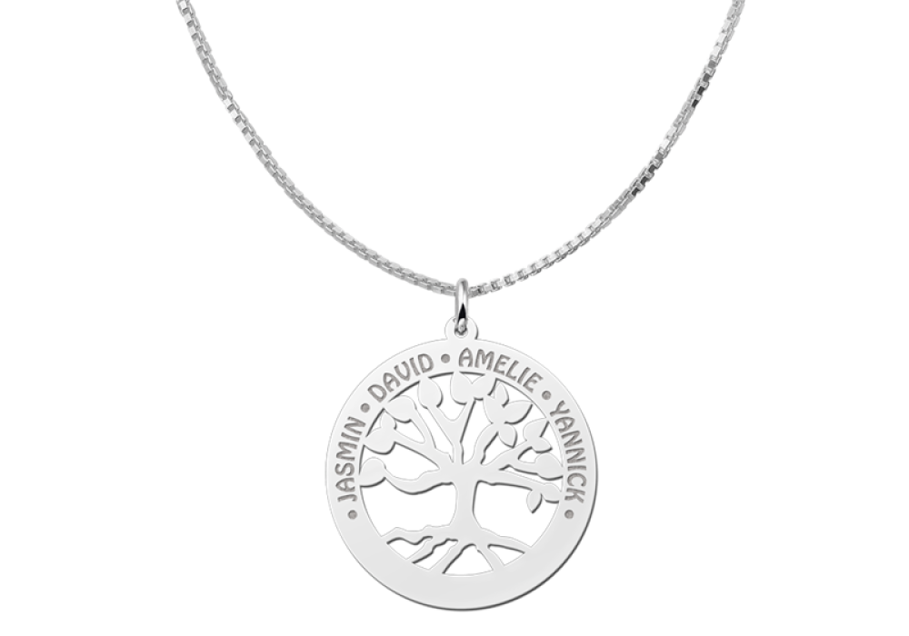 names4ever-zilveren-familiehanger-stamboom-en-namen-diameter-30-mm