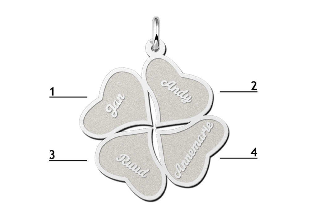 names4ever-zilveren-hanger-in-de-vorm-van-klavertje-vier-met-4-namen-hoogte-22-5-mm