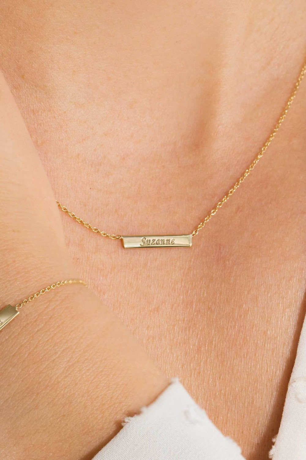 zinzi-gravures-zgc176-ketting-gouden-staafje-5x2-mm-breed-lengte-40-42-cm