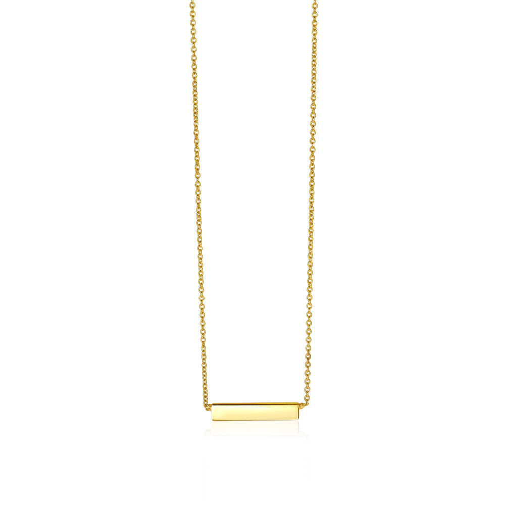 zinzi-gravures-zgc176-ketting-gouden-staafje-5x2-mm-breed-lengte-40-42-cm