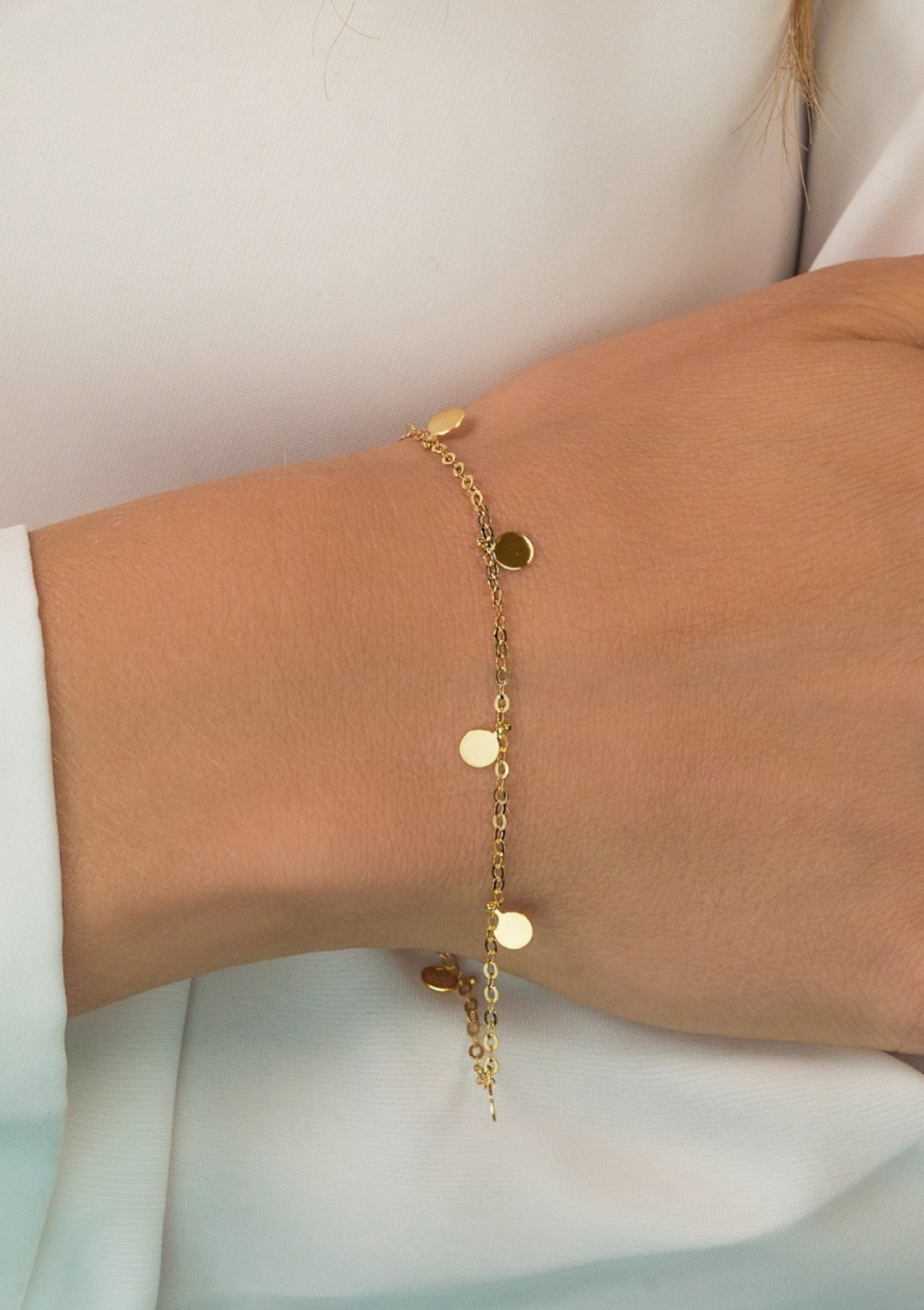 zinzi-zga167-armband-goud-14-karaat-rondjes-glanzend-6-mm-breedte-lengte-18-20-cm
