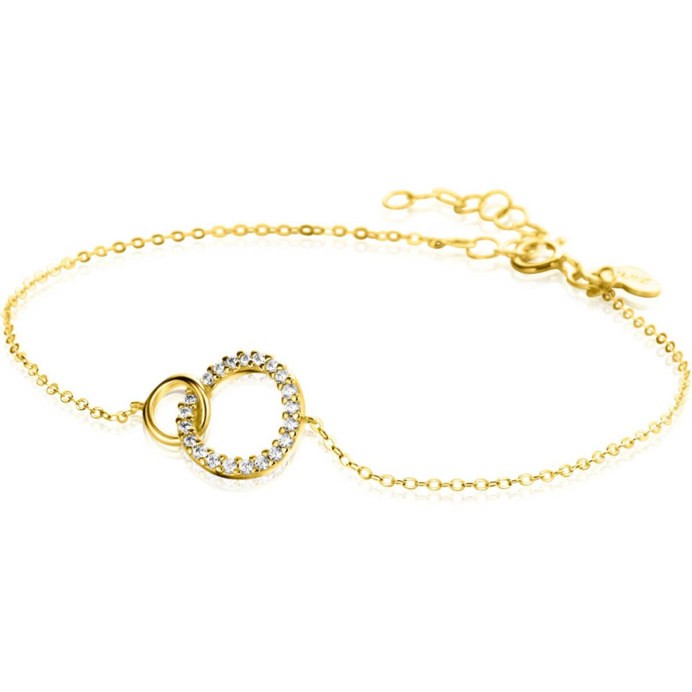 zinzi-zga460-armband-goud-zirkonia-en-2-open-rondjes-11-mm-breedte-lengte-16-5-19-5-cm