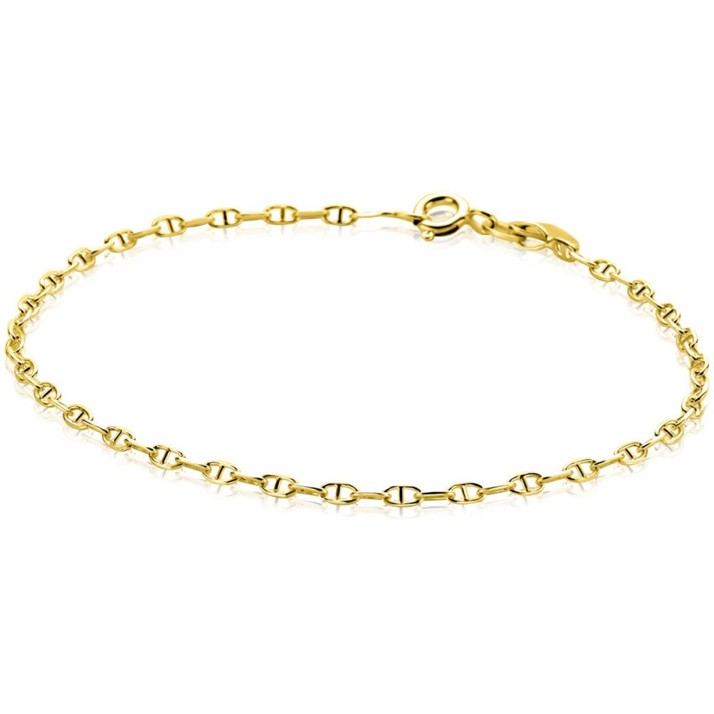 zinzi-zga577-marine-schakelarmband-14-karaat-goud-glanzend-2-mm-breedte-lengte-18-5-cm