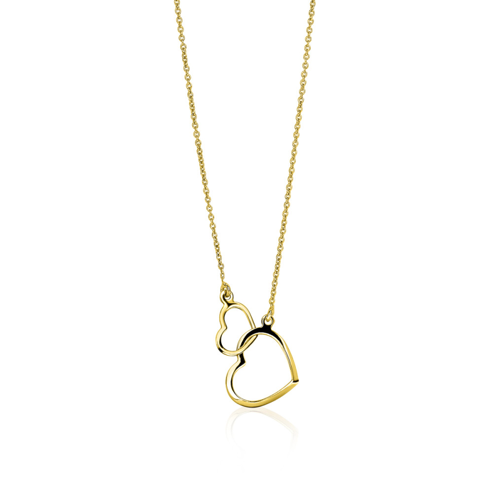 zinzi-zgc114-ketting-jasseron-14k-gouden-hart-hanger-21-mm-lengte-41-43-cm