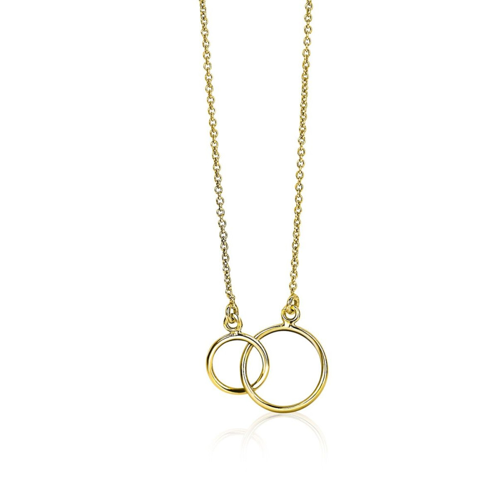 zinzi-zgc115-ketting-14k-goud-ronde-hanger-11-5-mm-diameter-lengte-40-42-cm