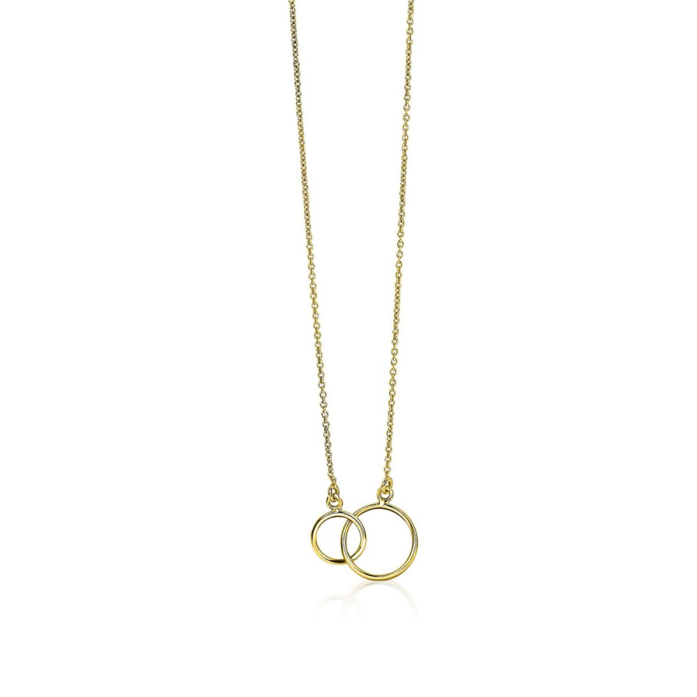zinzi-zgc115-ketting-14k-goud-ronde-hanger-11-5-mm-diameter-lengte-40-42-cm