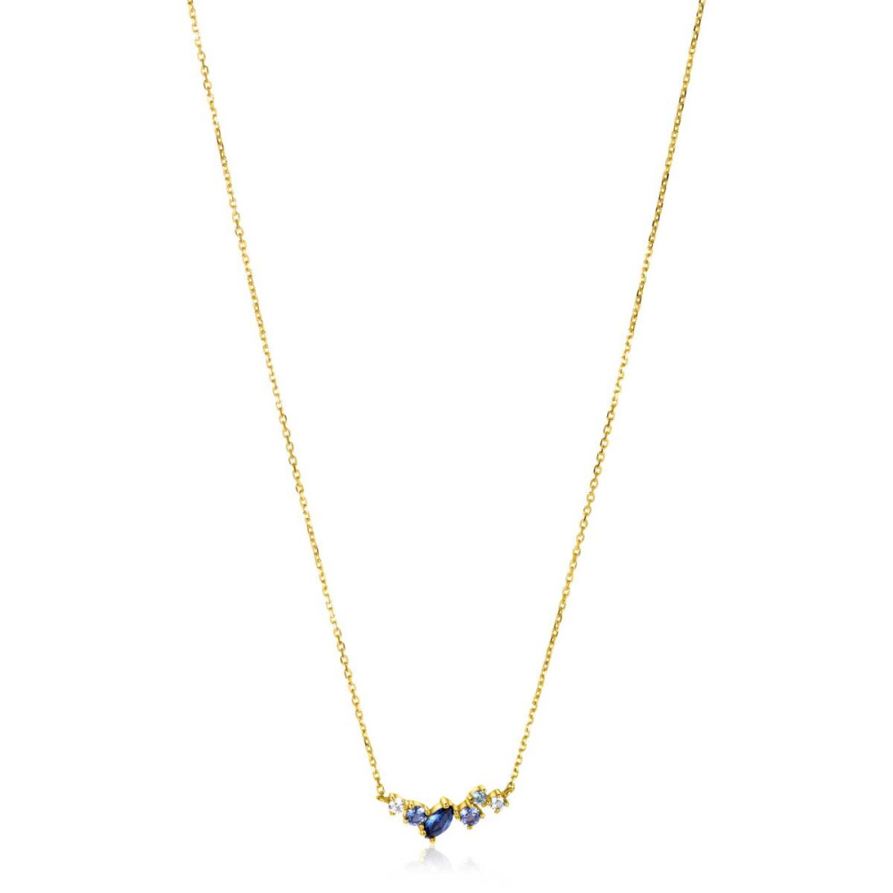 zinzi-zgc381-ketting-goud-zirkonia-blauw-transparant-4-6-mm-breed-lengte-40-43-cm