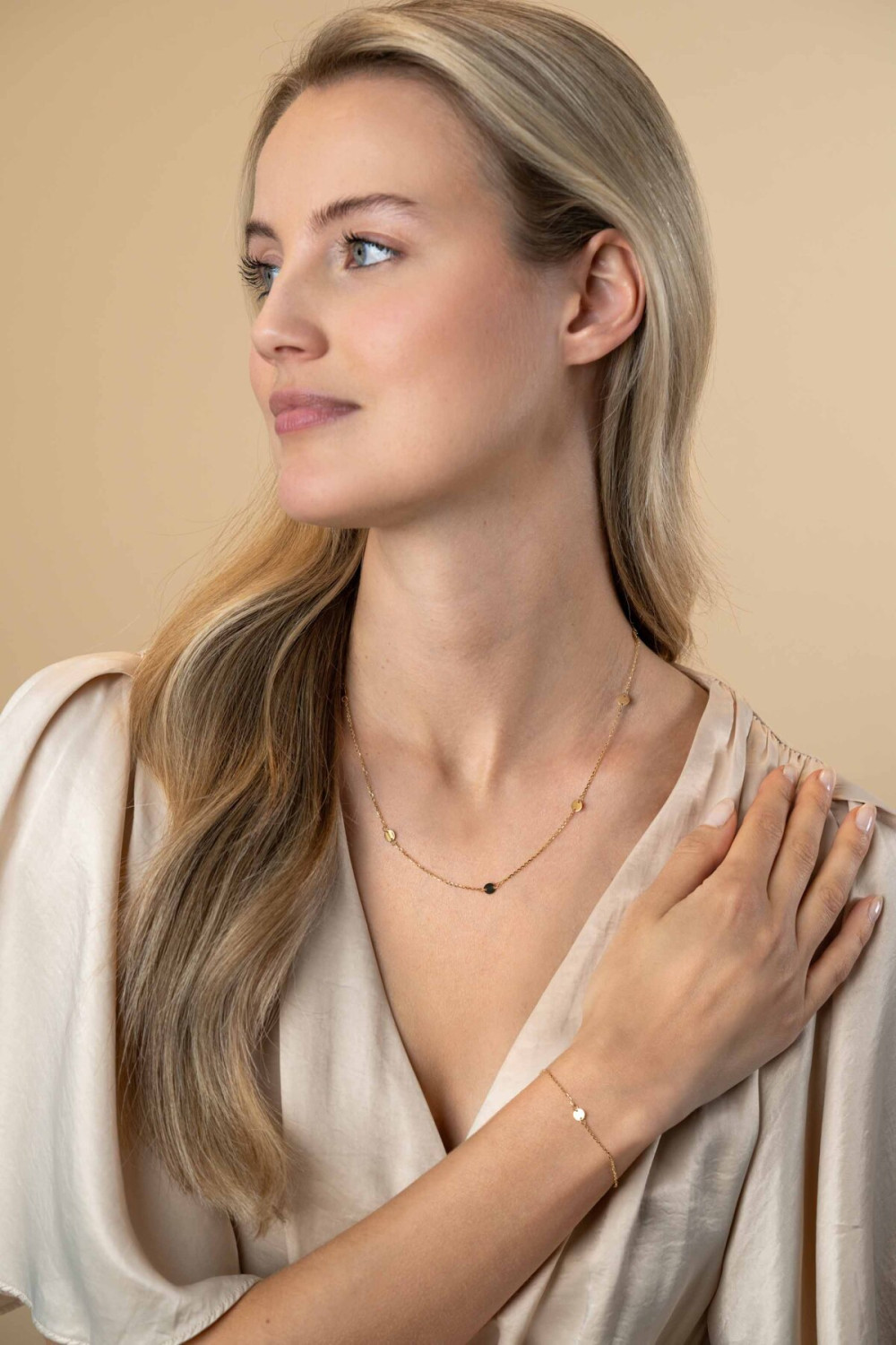 zinzi-zgc444-schakelketting-goud-ronde-plaatjes-5-mm-breedte-lengte-42-45-cm