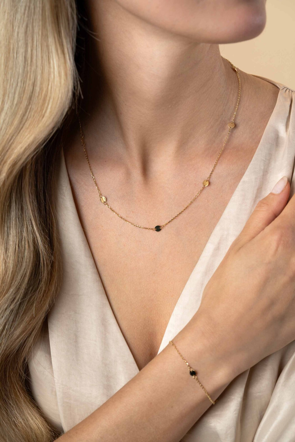 zinzi-zgc444-schakelketting-goud-ronde-plaatjes-5-mm-breedte-lengte-42-45-cm