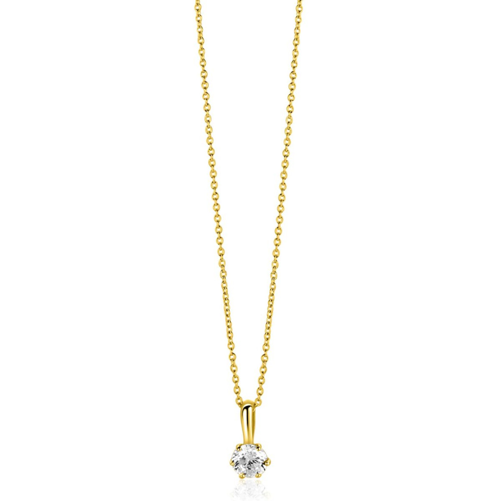 zinzi-zgh544-hanger-14-karaat-glanzend-goud-zirkonia-transparant-4-5-mm-breed-x-8-5-mm-hoog