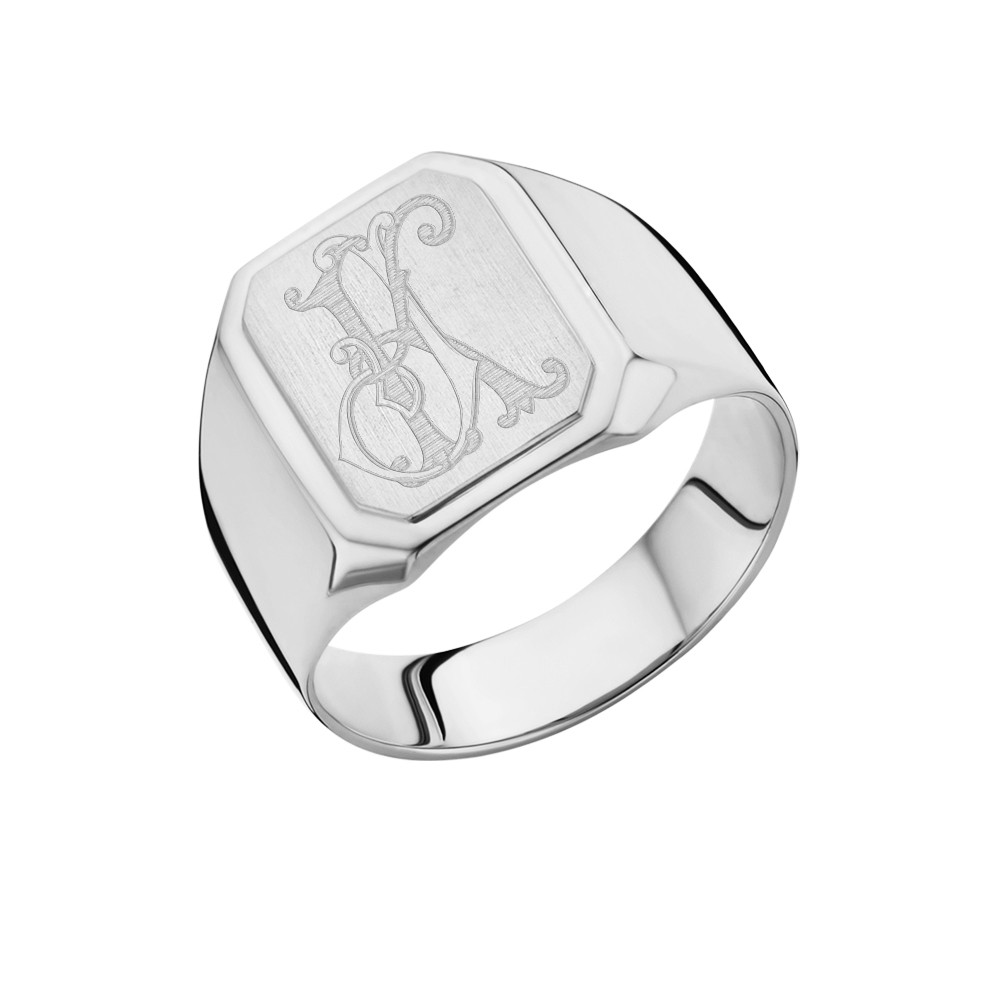 names4ever-zilveren-achthoekige-zegelring-met-monogram-en-gravureoptie