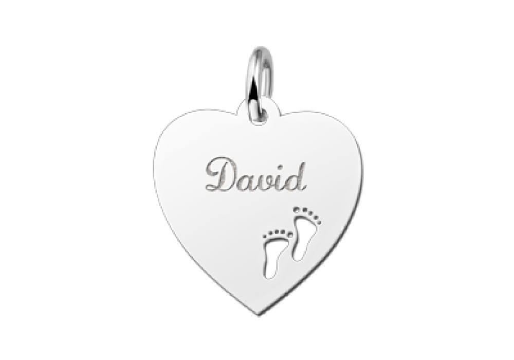 names4ever-zilveren-hartjes-hanger-met-voetafdruk-en-gepersonaliseerde-naam-hoogte-17-mm